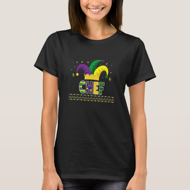 Camiseta Chef Engraçado Mardigras - Chef (Frente)