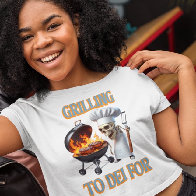 Camiseta Chef Esqueletal Gritando Para Dei Por (Criador carregado)