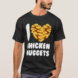 Camiseta Chef - Eu Amo Galinha Nuggets Gósaicos Engraçados 