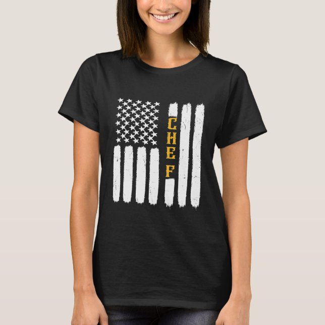 Camiseta Chef Executivo Cozinheiro Conjunto de Culinária Ca (Frente)