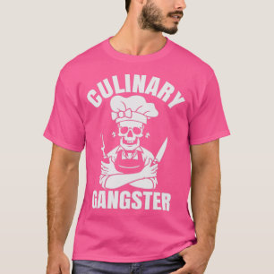 Camiseta Chef - Gangster Culinário - Cook Skull e Knives