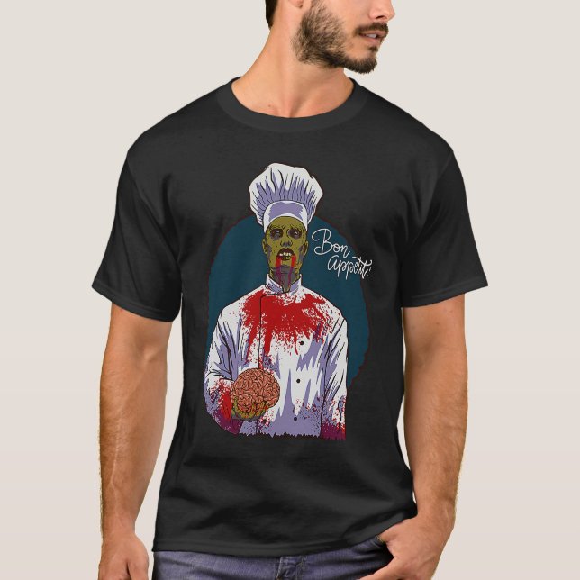 Camiseta CHEF Halloween  ZOMBIE CHEF (Frente)