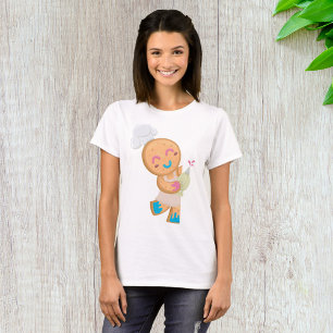 Camiseta Chef Homem de Biscoito com Saco de Piping