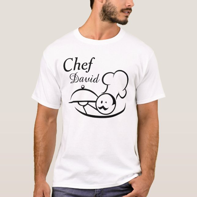 Camiseta Chef Ilustrado Personalizado (Frente)