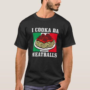 Camiseta Chef Italiano I Cooka Da Meatball Itália