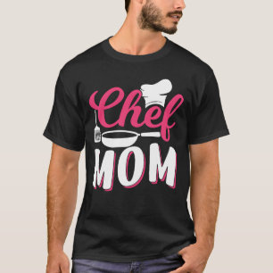 Camiseta Chef Mãe Mamãe Cook Cozinhar retro