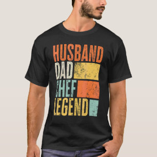 Camiseta Chef Marido Pai Lendário Pai Melhor Culinária