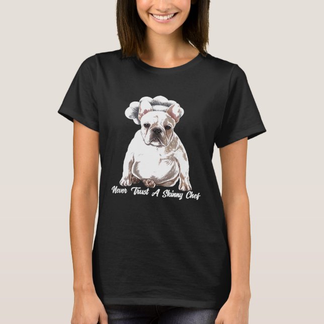 Camiseta Chef Nunca Confie Em Um Chef Francês Chef Che (Frente)