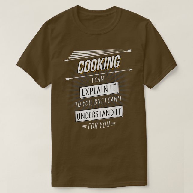 Camiseta Chef presente design engraçado com citação de Cozi (Frente do Design)