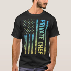 Camiseta Chef Privado Amarelo Azul