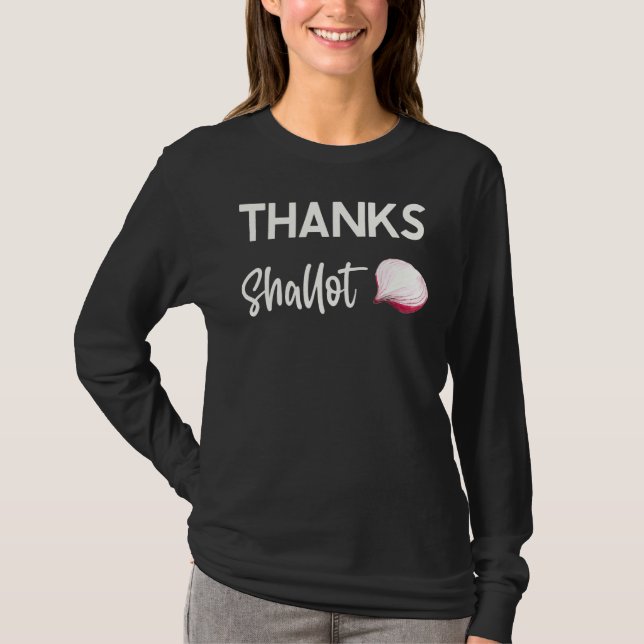 Camiseta Chef Restaurante de Cebola de Shallot de obrigados (Frente)