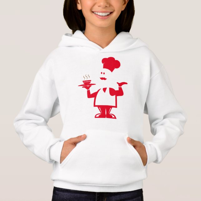 Camiseta Chef segurando uma tigela de sopa (Frente)