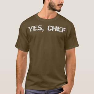 Camiseta Chef Sim Chef Engraçado Linha Cozinha