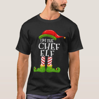 Camiseta Chef - Sou O Chef Elf Group Correspondendo Família