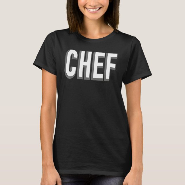 Camiseta Chef Sous Culinária Cozinha Impressão Combinando (Frente)
