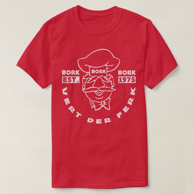 Camiseta Chef Sueco Bork Bork Bork (Frente do Design)