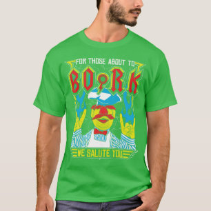 Camiseta Chef Sueco Forhose Prestes a BORK retro engraçado