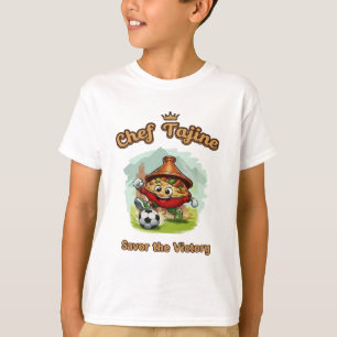 Camiseta Chef Tajine Mascote de Futebol – Comida Marroquina