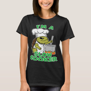 Camiseta Chef Tortoise Turtle Pai Pun Eu sou um cozinheiro