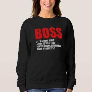 Camiseta Chefe 1 Sou o Chefe Sempre Certo