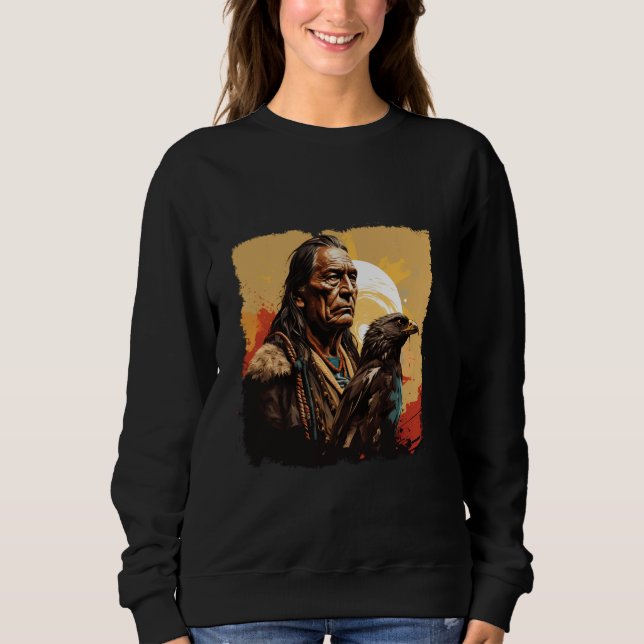 Camiseta Chefe Americano Indígenas Cherokee (Frente)