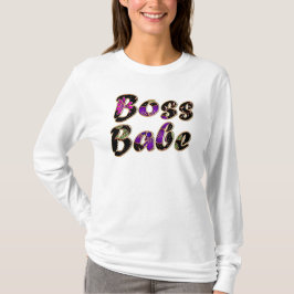 Camiseta Chefe Babe em Black Floral
