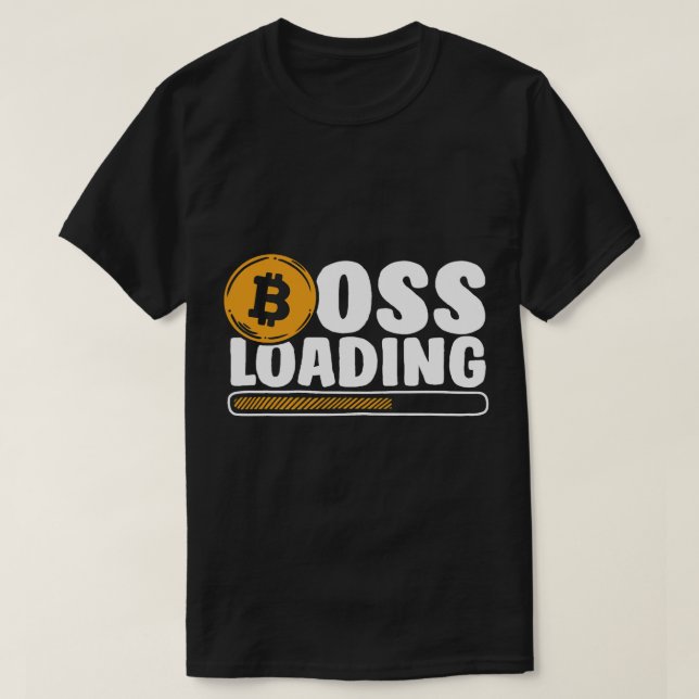 Camiseta Chefe Carregando Blockchain Crypto Crypto Cryptocu (Frente do Design)