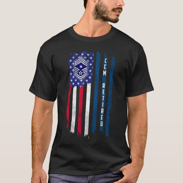 Camiseta Chefe Chefe de Comando E-9 aposentado Sargento-Che (Frente)