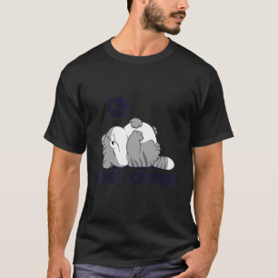 Camiseta Chefe Chonk Preguiçoso Dormindo Gato Gato Design