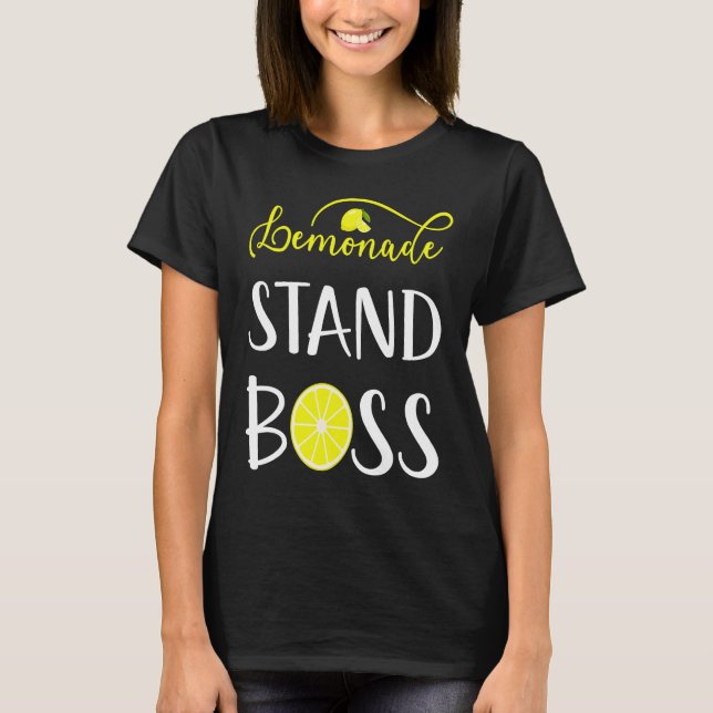 Camiseta Chefe da Barraquinha de Limonada CEO Equipe Limão  (Frente)