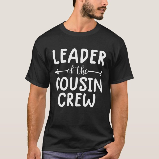 Camiseta chefe da equipe do primo para crianças o primo cur (Frente)
