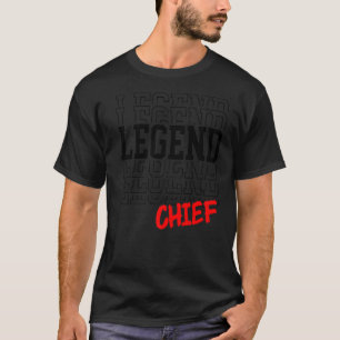 Camiseta Chefe da Legenda dos Mens Repetidamente Chefe do F
