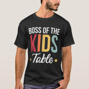 Camiseta Chefe Da Mesa Das Crianças