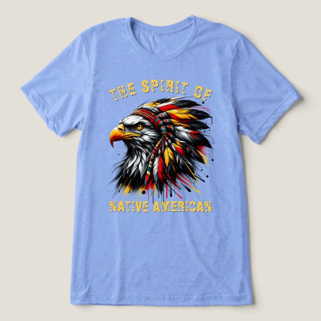 Camiseta Chefe de Águia Nativo Americano (Design frontal)