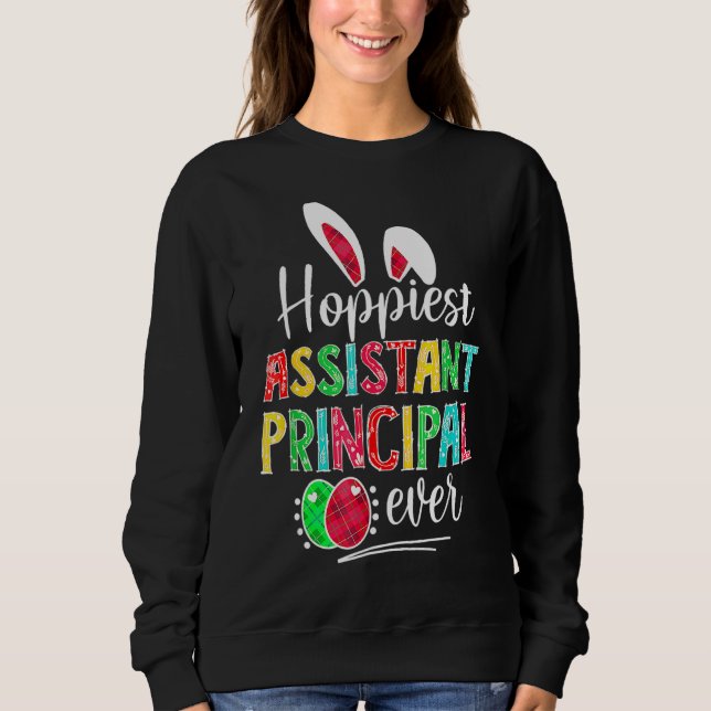Camiseta Chefe De Assistente Mais Hoppiest Alguma Vez Coelh (Frente)