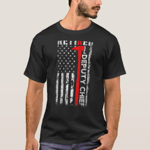 Camiseta Chefe de Bombeiros Adjunto aposentado Bombeiros U