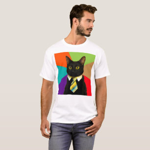 Camiseta Chefe de gato na gravata