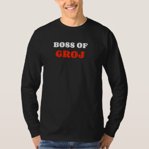 Camiseta Chefe De Groj Funny Garage Groj Boss Humor