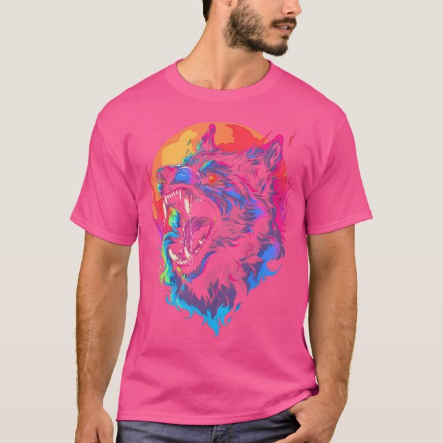 Camiseta Chefe de Halloween Mythology Wolf Shifter Lycan (Frente)