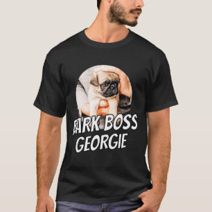 Camiseta Chefe de Latido Pet Cachorro Foto Moderno Simples