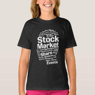 Camiseta Chefe de Palavras do Mercado de Ações de Investi