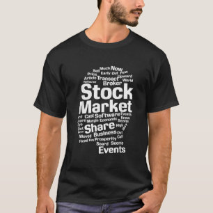 Camiseta Chefe de Palavras do Mercado de Ações de Investido