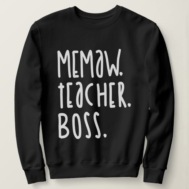 Camiseta Chefe de Professora de Memória das Mulheres | Mamã (Frente do Design)