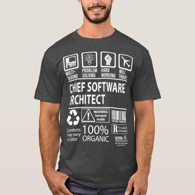 Camiseta Chefe de Software Arquiteto de Software    TJob (Frente)