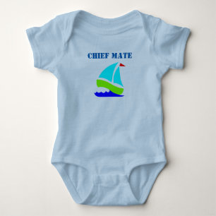 Camiseta Chefe do Companheiro do Navio, Baby Romper