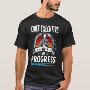 Camiseta Chefe do Executivo em Andamento Estudante