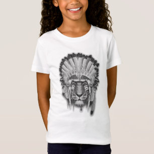 Camiseta Chefe do tigre do nativo americano