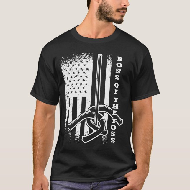 Camiseta Chefe do Toss Horsfere Pitching American USA F (Frente)