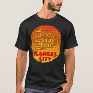 Camiseta Chefe do Ventilador do Kansas City Lover Toon Retr