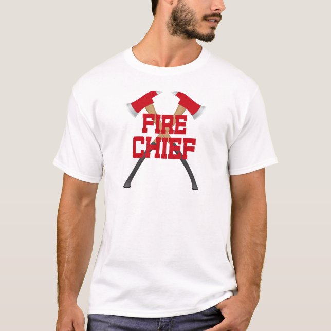 Camiseta Chefe dos bombeiros da ideia do presente (Frente)